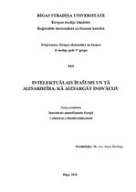 Konspekts 'Intelektuālais īpašums un tā aizsardzība. Kā aizsargāt inovāciju', 1.