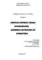Referāts 'Eiropas kopienu tiesas izveidošanās, darbības noteikumi un struktūra', 1.