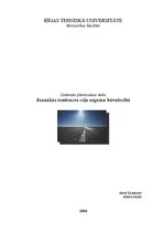 Referāts 'Jaunākās tendences ceļu segumu būvniecībā', 1.