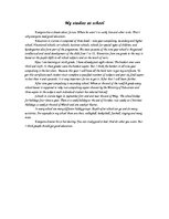 Eseja 'My Studies at School', 1.