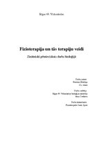 Referāts 'Fizioterapija', 1.