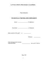 Referāts 'Mākslas vingrošana', 1.