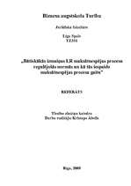 Konspekts 'Būtiskākās izmaiņas LR maksātnespējas procesu regulējošajās normās', 1.