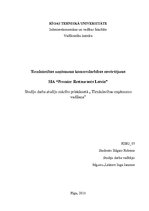 Konspekts 'Tirzdniecības uzņēmuma komercdarbības novērtējums', 1.
