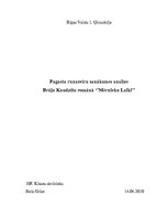 Eseja 'Pagasta runasvīru sanāksmes analīze brāļu Kaudzīšu romānā "Mērnieku laiki"', 1.