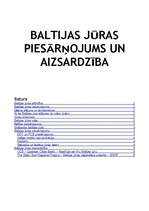 Referāts 'Baltijas jūras piesārņojums un aizsardzība', 1.