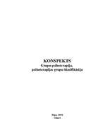 Konspekts 'Grupu psihoterapija, psihoterapijas grupu klasifikācija', 1.