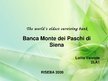 Prezentācija 'The Worlds Oldest Surviving Bank "Banca Monte dei Paschi di Siena"', 1.