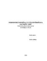 Referāts 'Personīgā higiēna un tās ievērošana jauniešu vidū', 1.