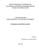 Referāts 'Lietojumu un datu bāzu sasaiste', 1.