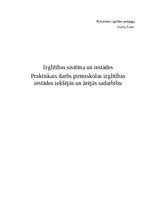 Konspekts 'Pirmsskolas izglītības iestādes iekšējā un ārējā sadarbība', 1.