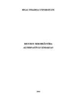 Referāts 'Resursu ierobežotība, alternatīvās izmaksas', 1.