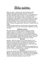 Konspekts 'Bišu saime', 1.