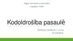 Prezentācija 'Kodoldrošība pasaulē', 1.