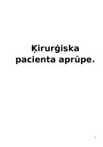 Konspekts 'Ķirurģiska pacienta aprūpe', 1.