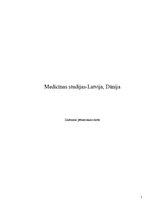 Referāts 'Medicīnas studijas: Latvija, Dānija', 1.