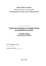 Referāts 'Uzņēmuma darbinieku motivācijas līmeņa paaugstināšanas projekts', 1.