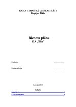 Biznesa plāns 'Biznesa plāns biškopības veikalam', 1.