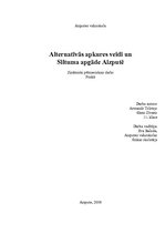 Referāts 'Alternatīvās apkures veidi un siltuma apgāde Aizputē', 1.