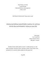 Konspekts 'Eiropas Savienības Pamattiesību hartas un Latvijas Republikas Satversmes 8.nodaļ', 1.