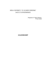 Referāts 'Leadership', 1.