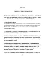 Referāts 'Leadership', 2.