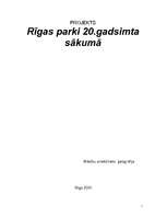 Referāts 'Rīgas parki 20.gadsimta sākumā', 1.