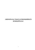 Referāts 'Gremošanas trakta endoskopiskās izmeklēšanas', 1.