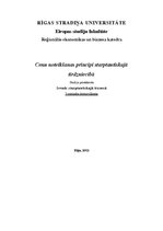 Konspekts 'Cenu noteikšanas principi starptautiskajā tirdzniecībā', 1.