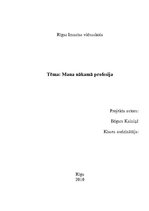 Referāts 'Mana nākamā profesija', 1.