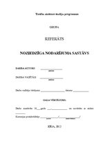 Referāts 'Noziedzīga nodarījuma sastāvs', 1.