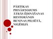 Prezentācija 'Pārtikas piesārņojums ātrās ēdināšanas restorānos Nigērijā', 1.