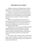 Eseja 'Matemātikas nozīme mūsdienās', 1.