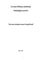 Referāts 'Personas tiesiskais statuss Senajā Romā', 1.
