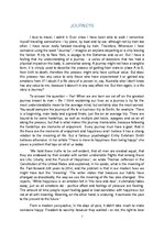 Eseja 'Journeys', 1.