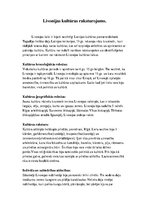 Konspekts 'Livonijas kultūras raksturojums', 1.