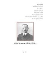 Referāts 'Lietišķās (tekstila) mākslas meistars Jūlijs Straume', 1.