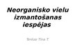 Prezentācija 'Neorganisko vielu izmantošanas iespējas', 1.