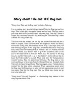 Konspekts '"Story about Tille and Dog Man" by Andra Neiburga', 1.