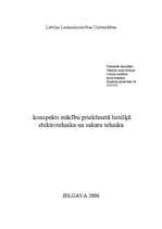Konspekts 'Elektrotehnika un sakaru tehnika', 1.