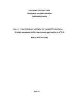 Diplomdarbs 'SIA "X" stratēģiskā vadīšana un tās pilnveidošana', 1.