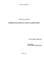 Referāts 'Ēterisko eļļu iegūšana skolas laboratorijā', 1.