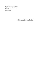Referāts 'Job Market Analysis ', 1.
