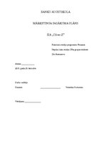 Referāts 'Mārketinga pasākuma plāns uzņēmumam', 1.