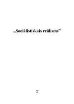 Konspekts 'Sociālistiskais reālisms', 1.
