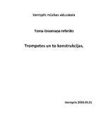 Konspekts 'Konspekts par trompešu attīstību', 1.