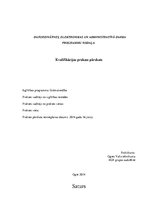 Prakses atskaite 'Grāmatvedības kvalifikācijas prakses pārskats', 1.