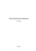 Konspekts 'Nekustamā īpašuma vērtēšana', 1.