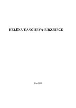 Konspekts 'Helēna Tangijeva - Birzniece', 1.