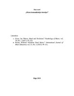 Eseja 'Sievietes un vīrieši masu komunikācijas procesos', 1.